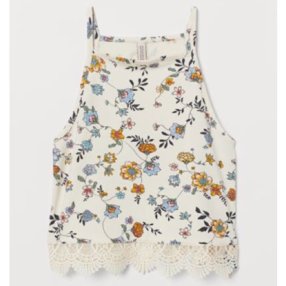 SOLD 🟡 [Bundle 5/$25] HP 🌟 5.9.20 Floral halter - Picture 2 of 6